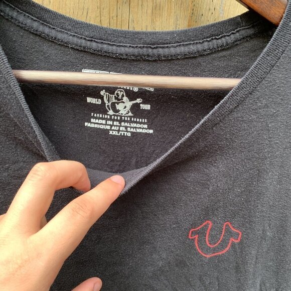 True Religion BIG LOGO T Shirt XXL - Picture 2 of 4